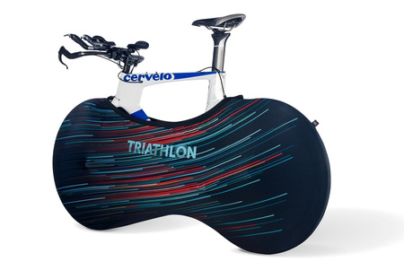 Pokrowiec Rowerowy na Koła Model Red and Green Triathlon