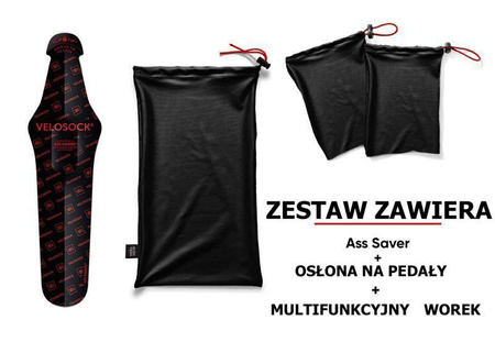 Pokrowiec rowerowy do transportu Szosowy - Gravel VELOSOCK BLACK E