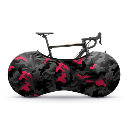 Pokrowiec rowerowy na koła VELOSOCK model Camo Black Pink