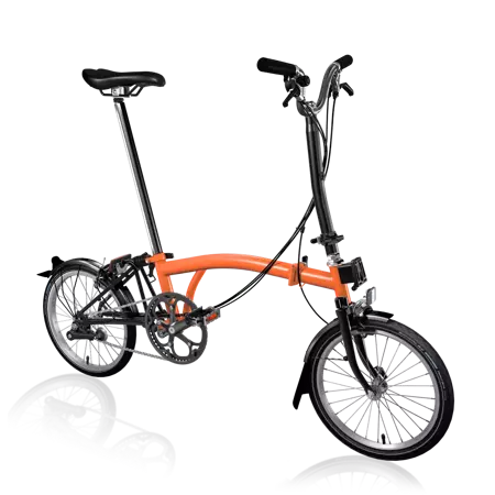 BROMPTON BLACK EDITION C LINE H6L FIRE CORAL/BLACK